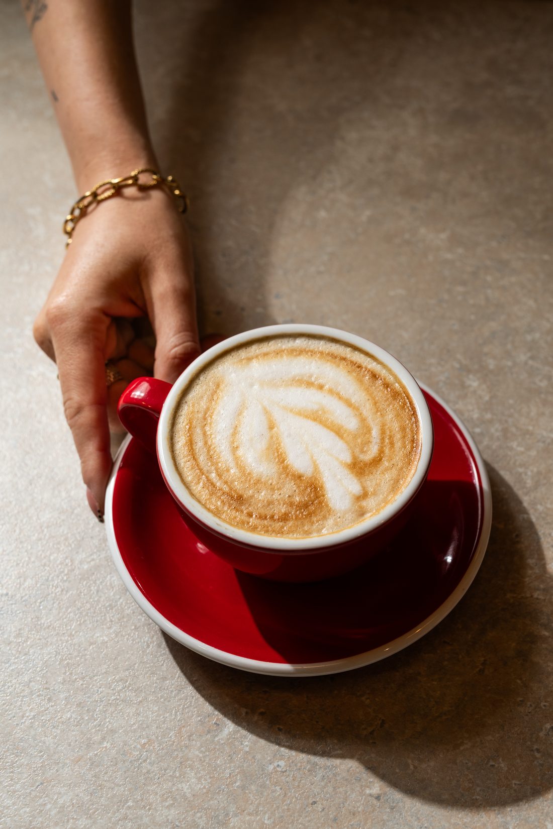 Latte art kávé